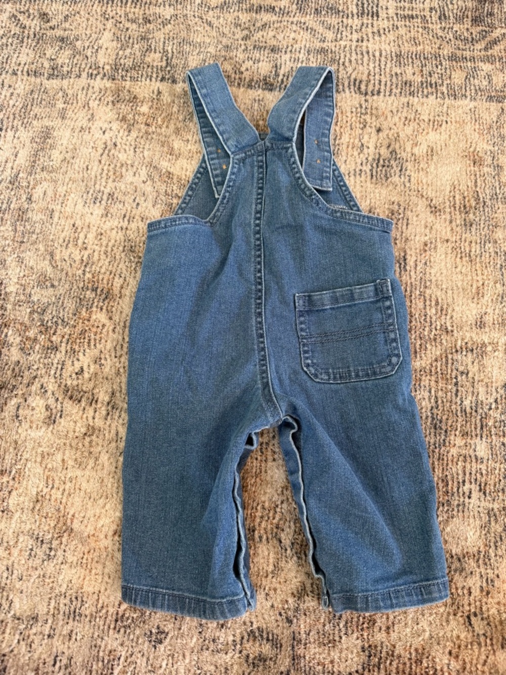 Set of 4 Baby/Toddler Overalls - Brown, Light Blue, Denim, Black - Picture 8 of 13